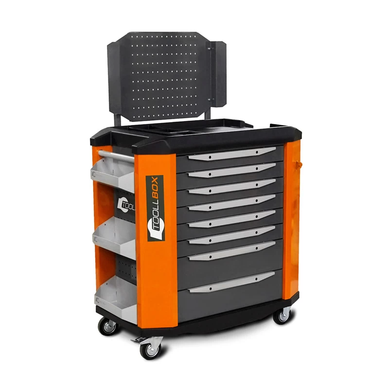 Тележка инструментальная ToollBox TBP-8 (оранжевый)