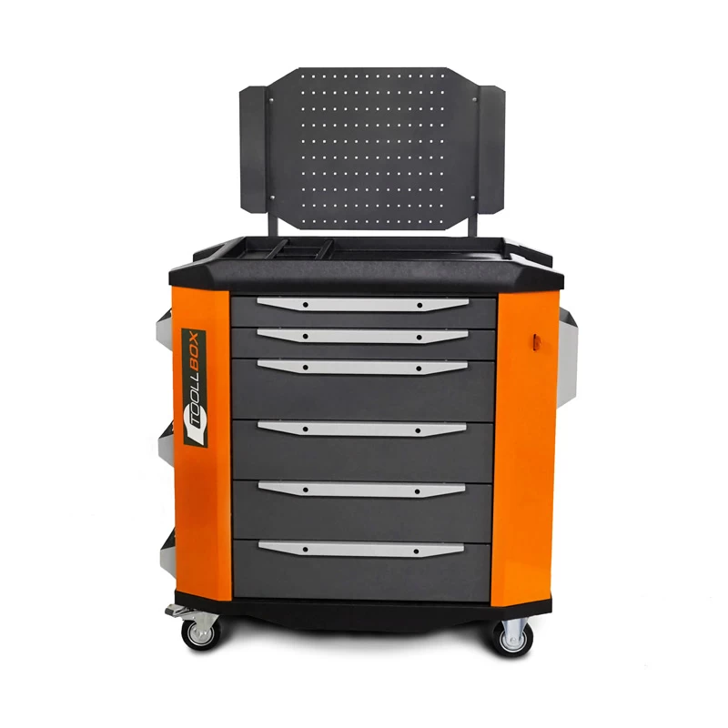 Тележка инструментальная ToollBox TBP-6 (оранжевый)